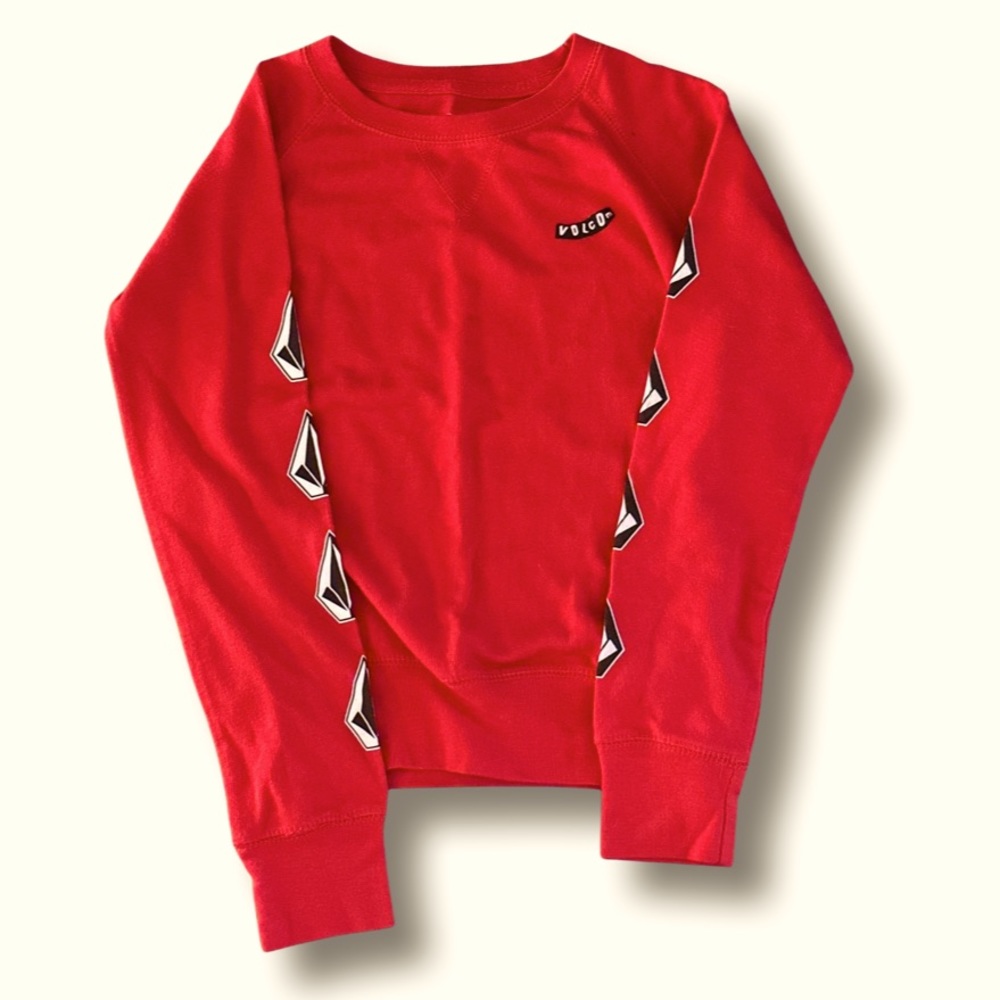 NWOT: Volcom - Red long sleeve stone shirt - Kids Sz: M 10/12yr